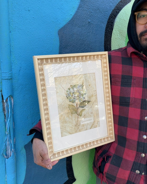 Framed Hydrangea Print, 13x16"