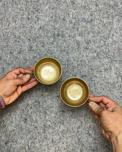 Beautiful Brass Punch Cups