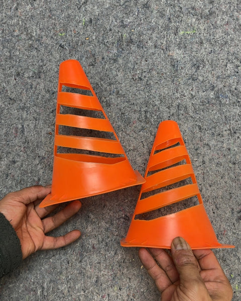 Two Orange Small Training Cones