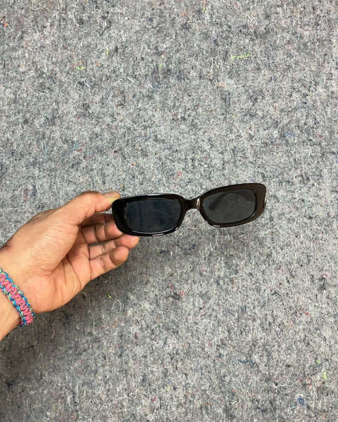 Bad Bunny Black Rectangular Sunglasses