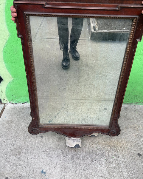 Vintage Framed Wall Mirror, 24x42"
