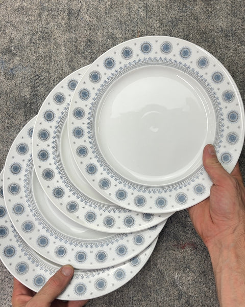 4 Mid-Century Modern Dinner PlatesDesigned by Tapio Wirkkala for Rosenthal Studio-Line Germany