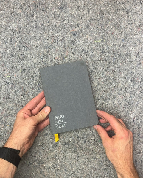 Part and Sum Gray Notebook