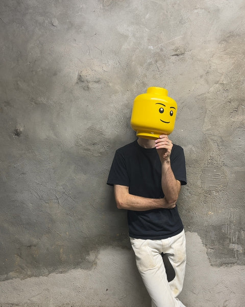 Giant Yellow Lego Head Storage Container