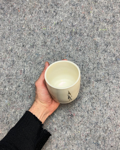 Ceramic Cup with Abstract Design