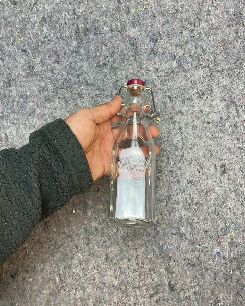 Glass Bottle with Swing Top