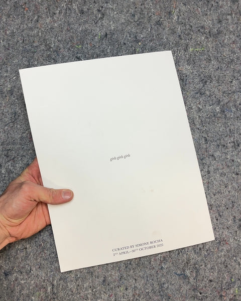 Girls Girls Girls Exhibition Catalogue, Curated by Simone Rocha