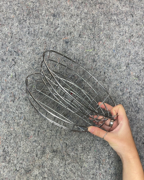 Last Two Metal Wire Bread Baskets