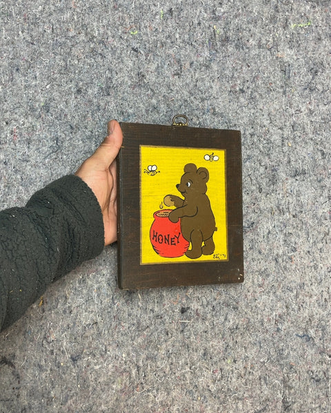 Bear with Honey Pot Framed Art