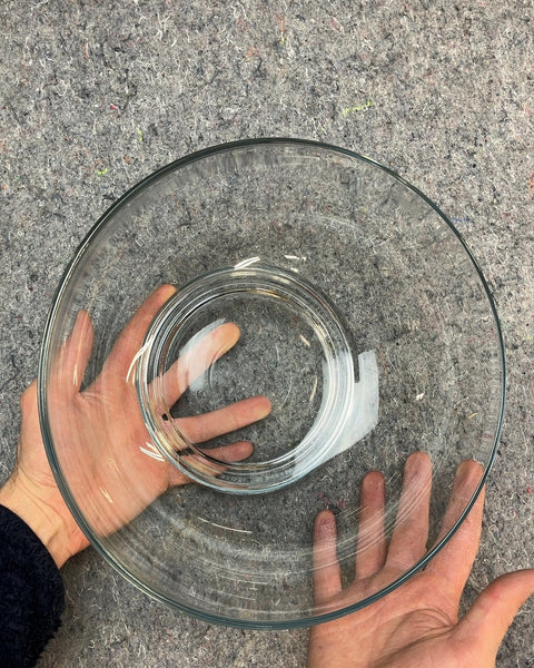 Bigass Clear Glass Serving Bowl, 11" Wide