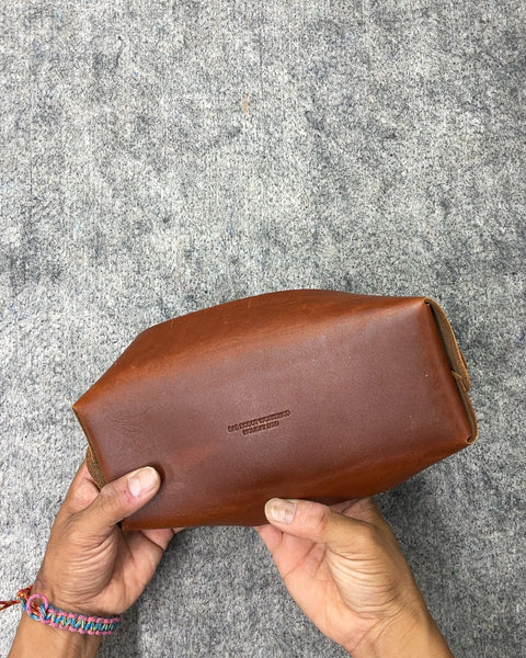 Brown Leather Valet Tray