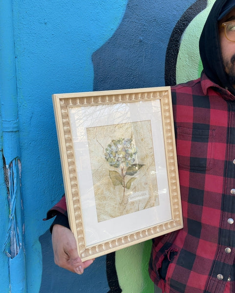 Framed Hydrangea Print, 13x16"