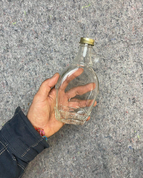 Glass Bootlegger Bottles, Set of 4