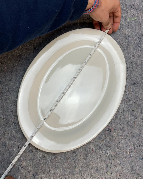 Simple Oval Serving Platter, 13"