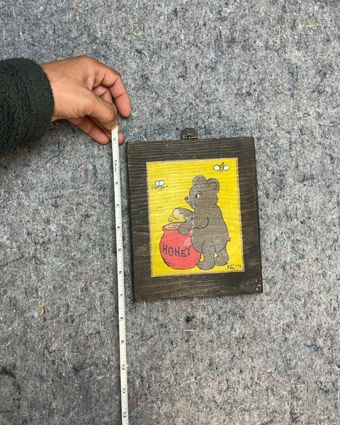 Bear with Honey Pot Framed Art