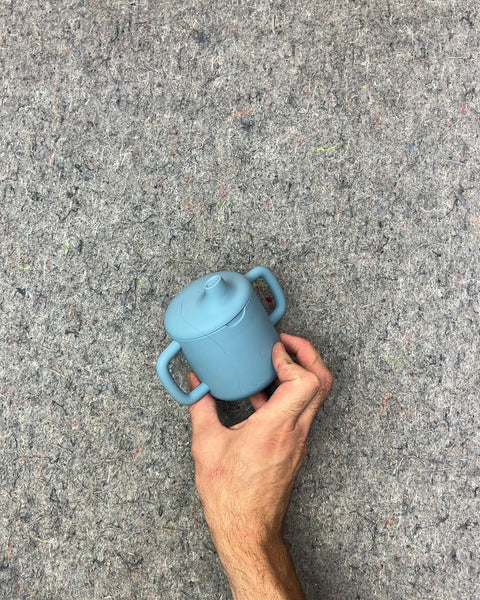Blue Silicone Sippy Cup
