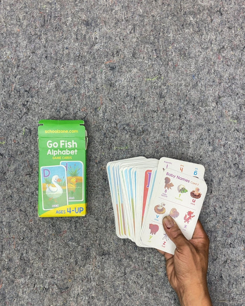 School Zone Go Fish Alphabet Game Cards