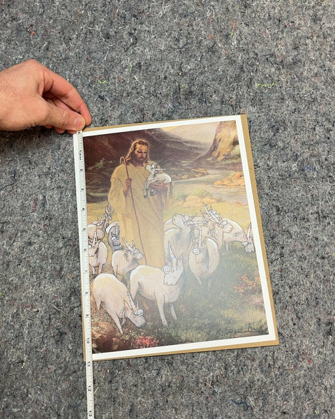 "Jesus and His Fat Ass Unicorns" Print by Serene Bacigalupi, 8.5x11"