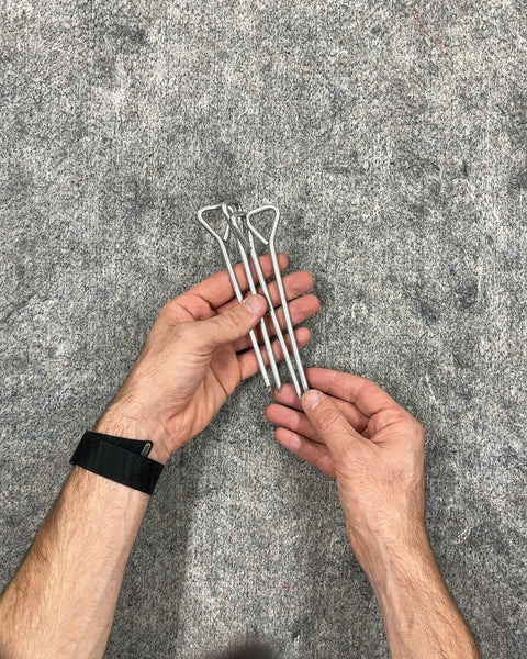 Set of 4 Metal Tent Stakes