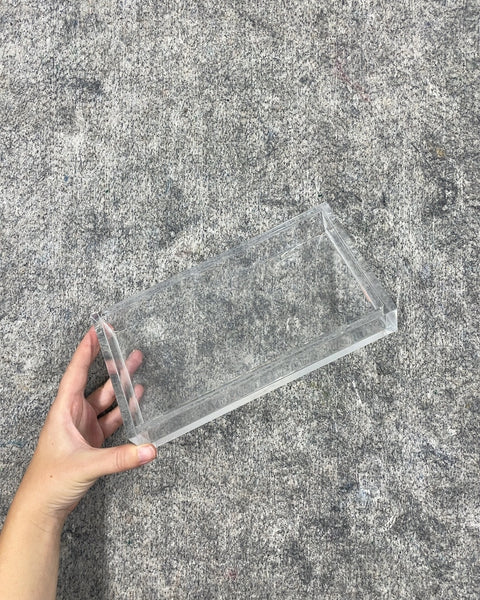 Clear Rectangular Acrylic Tray, 5 x 9 in