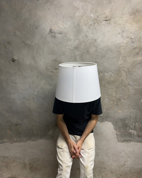 White Tapered Drum Lamp Shade, W13xH12"