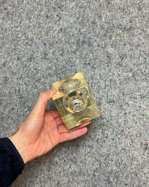 Light Bulb in Resin Block