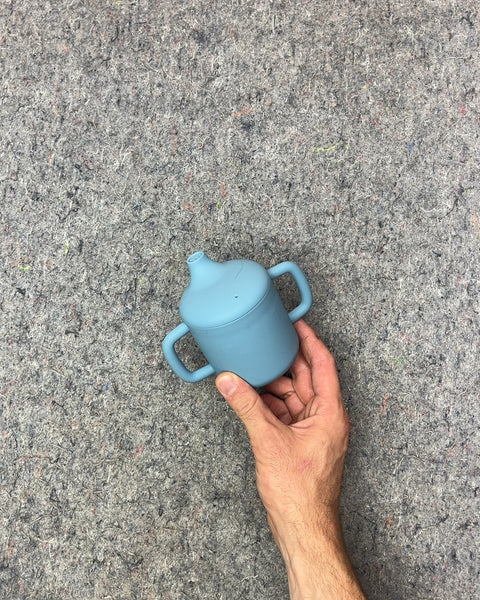 Blue Silicone Sippy Cup