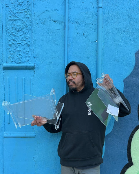 Bunch Of Acrylic Shelf Dividers with Hooks, 12" Tall