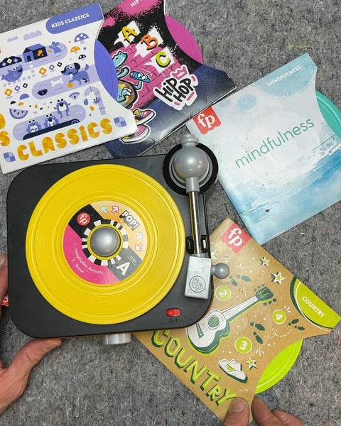 Fisher Price Toy Record Player with Records