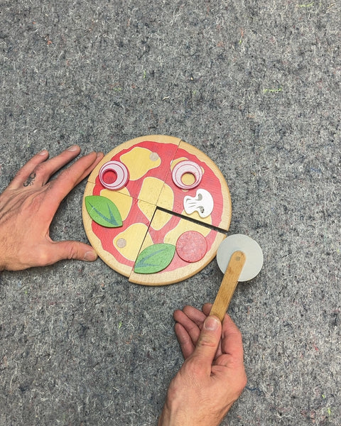 Wooden Pizza Play Set