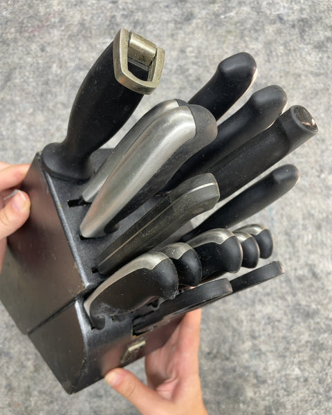 J.A. Henckels International Knife Block Set with Shears and Honing Steel