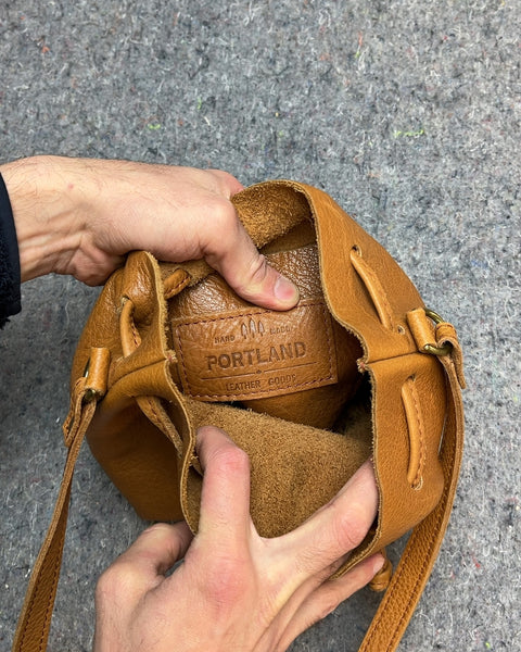 Portland Leather Goods Drawstring Bag
