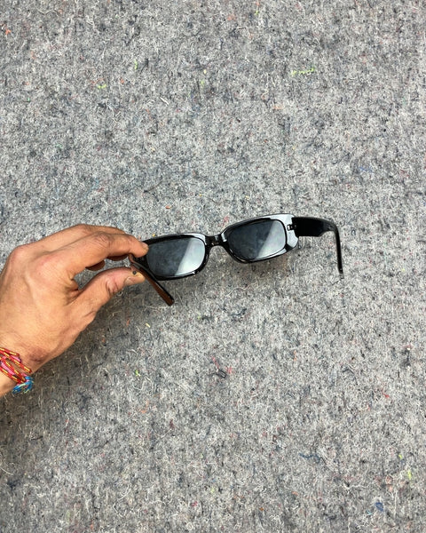 Bad Bunny Black Rectangular Sunglasses