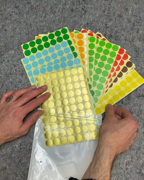 Round Dot Stickers, Assorted Colors