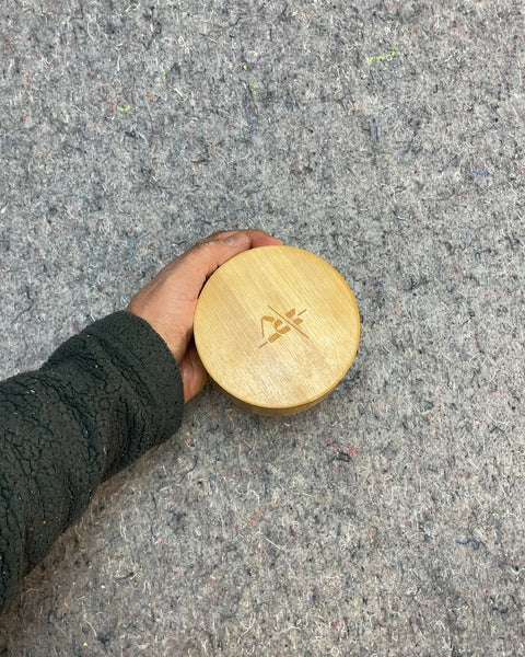 Round Bamboo Storage Container