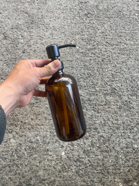 Amber Glass Dispenser