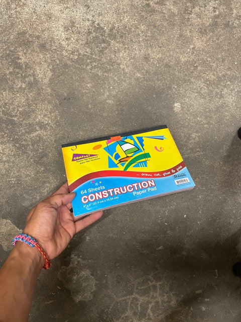 Bazic Construction Paper Pad