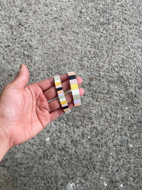 Beaded Tile Bracelet Set