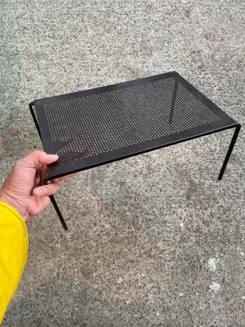 Black Metal Mesh Shelf