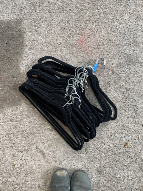 Black Velvet Clothes Hangers
