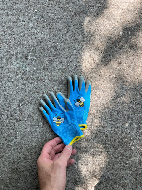 Blue Kids Gardening Gloves