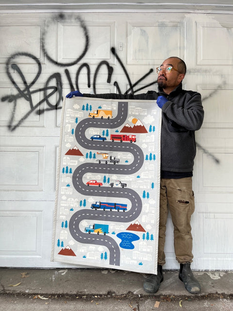 Children's Car Play Mat, 30x48"