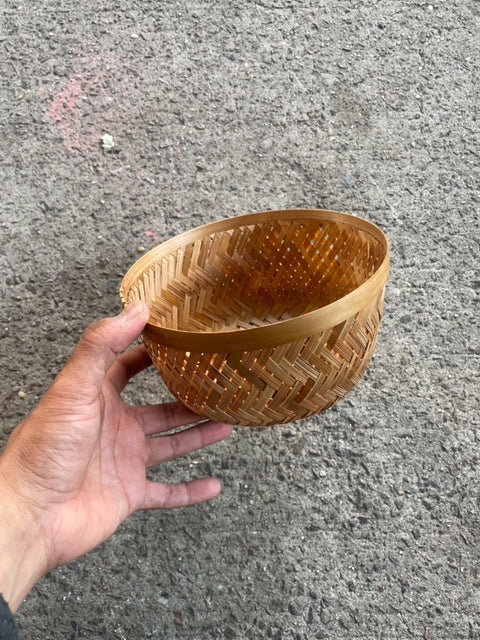 Handcrafted Bamboo Woven Bowl