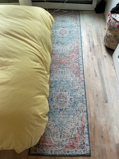 Two Patterned Persian Style Runner Rugs, 2x3ft and 2x8ft