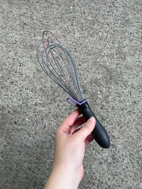 Kitchen Whisk With Purple Clip