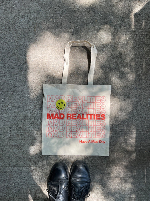 Mad Realities Graphic Tote Bag