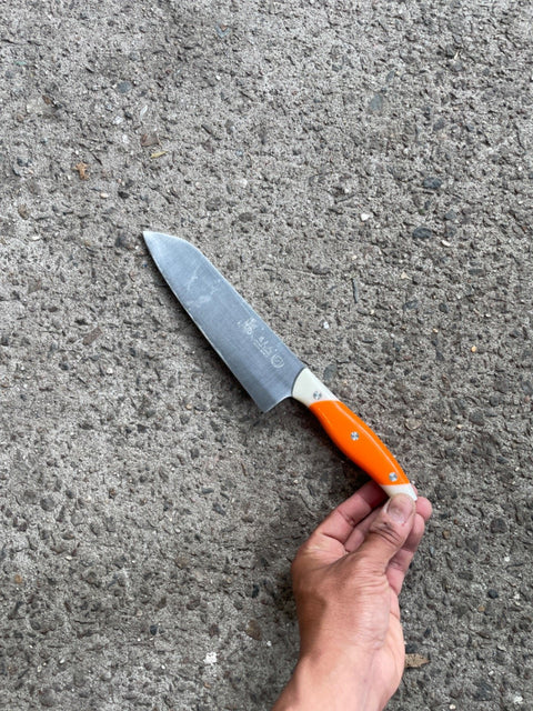Orange Handled Chef's Knife
