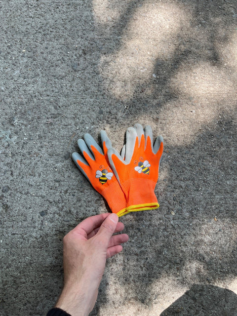 Orange Kids Gardening Gloves
