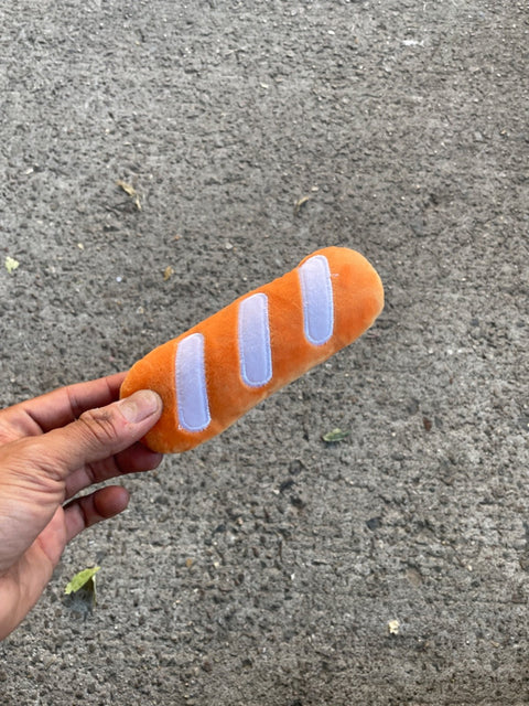 Plush Pet Toy Baguette