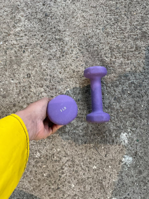 Purple Dumbbell Set 3lbs